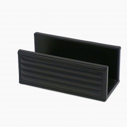 Italian Black Leather Envelope Holder