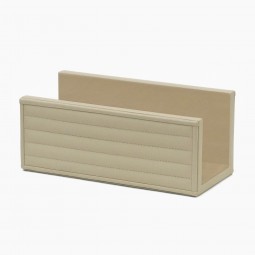 Italian Ivory Leather Envelope Holder