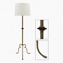 Gilt Iron Standing Lamp