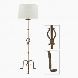 Gilt Iron Standing Lamp