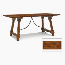 Walnut and Iron Table