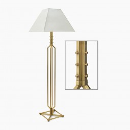 French Brass Standing Lamp