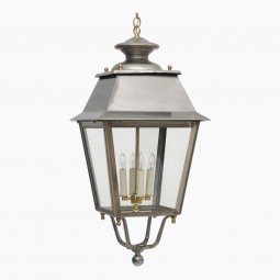 French Steel and Brass Lantern