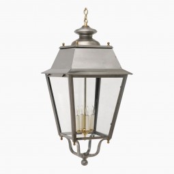 French Steel and Brass Lantern