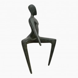 Bronze Seated Figural Sculpture