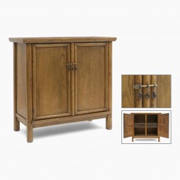 Two Door Chinese Elm Cabinet