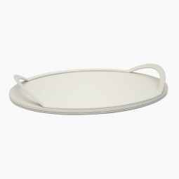 Oval Leather Tray