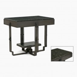 Textured Iron Art Deco Table