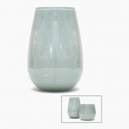 Gray Glass Vase