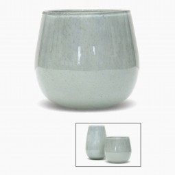 Gray Glass Vase