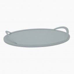 Oval Leather Tray