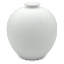 White Glazed Ceramic Vase