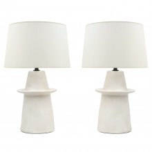 Pair of Plaster Lamps