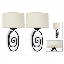 Pair of Wrought Iron Wall Sconces