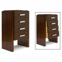 Walnut Four Drawer Commode