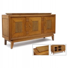 Oak Three Door French Sideboard