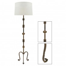 Gilt Iron Standing Lamp