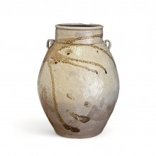 Light Taupe Stoneware Vase