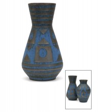 Blue and Black Ceramic Vase