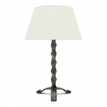 Polished Steel Twist Lamp