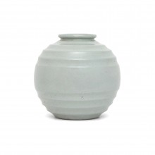 Light Green/Gray Ceramic Vase