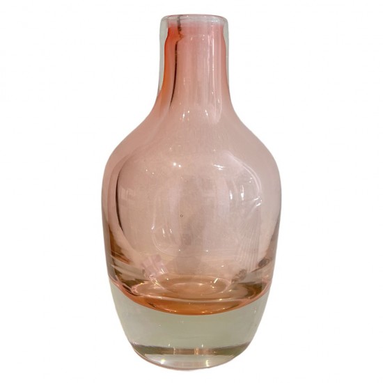 Rose Glass Bottle Vase