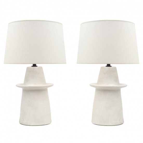 Pair of Plaster Lamps