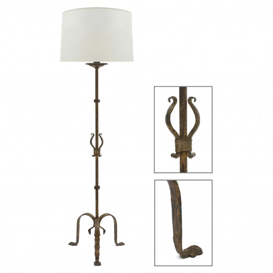 Gilt Iron Standing Lamp