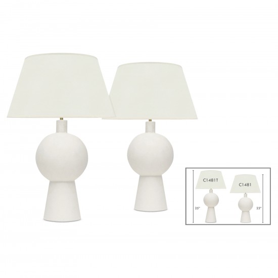 Pair of Plaster Lamps