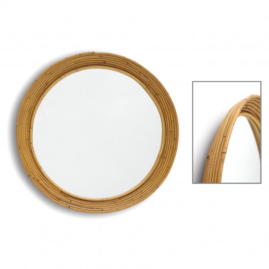 Circular Pencil Reed Mirror