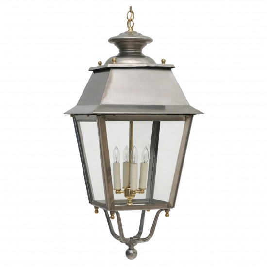 French Steel and Brass Lantern