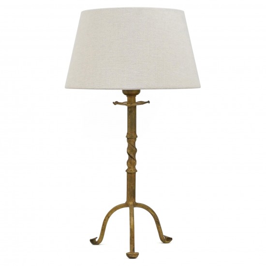 Small Gilt Iron Table Lamp