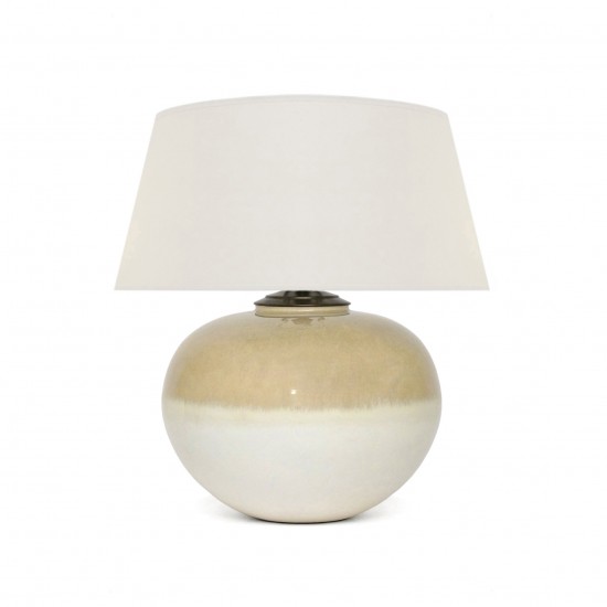 Beige and Ivory Ceramic Table Lamp