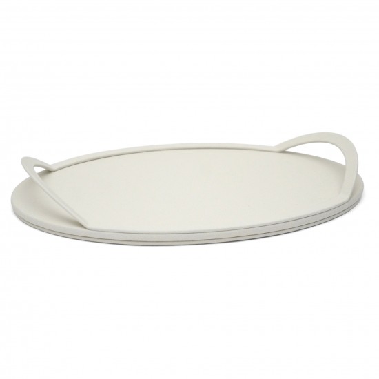 Oval Leather Tray