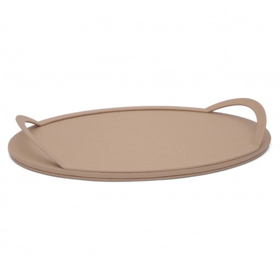 Oval Leather Tray