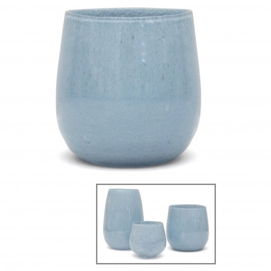 Light Blue Glass Vase