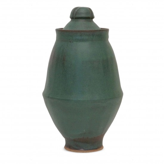 Green Stoneware Vase