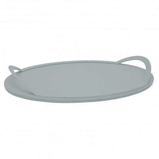 Oval Leather Tray